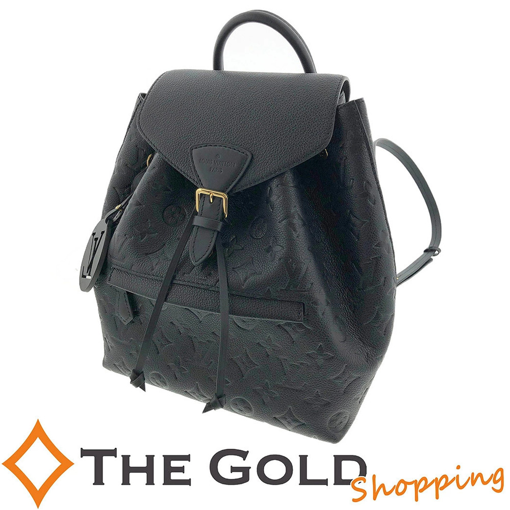 Louis Vuitton Montsouris Backpack Rucksack Monogram Empreinte Leather Noir Black